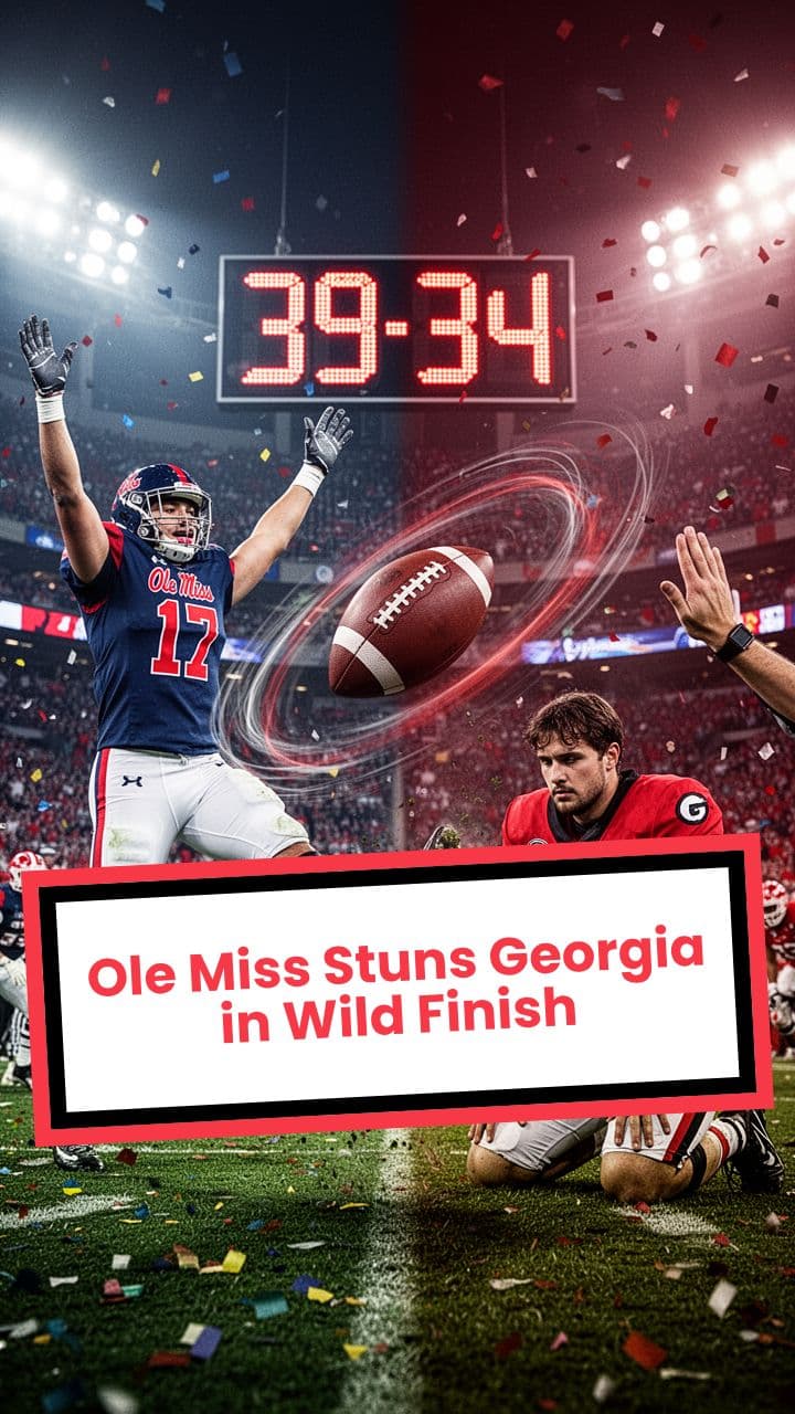 Ole Miss Stuns Georgia in Wild Finish