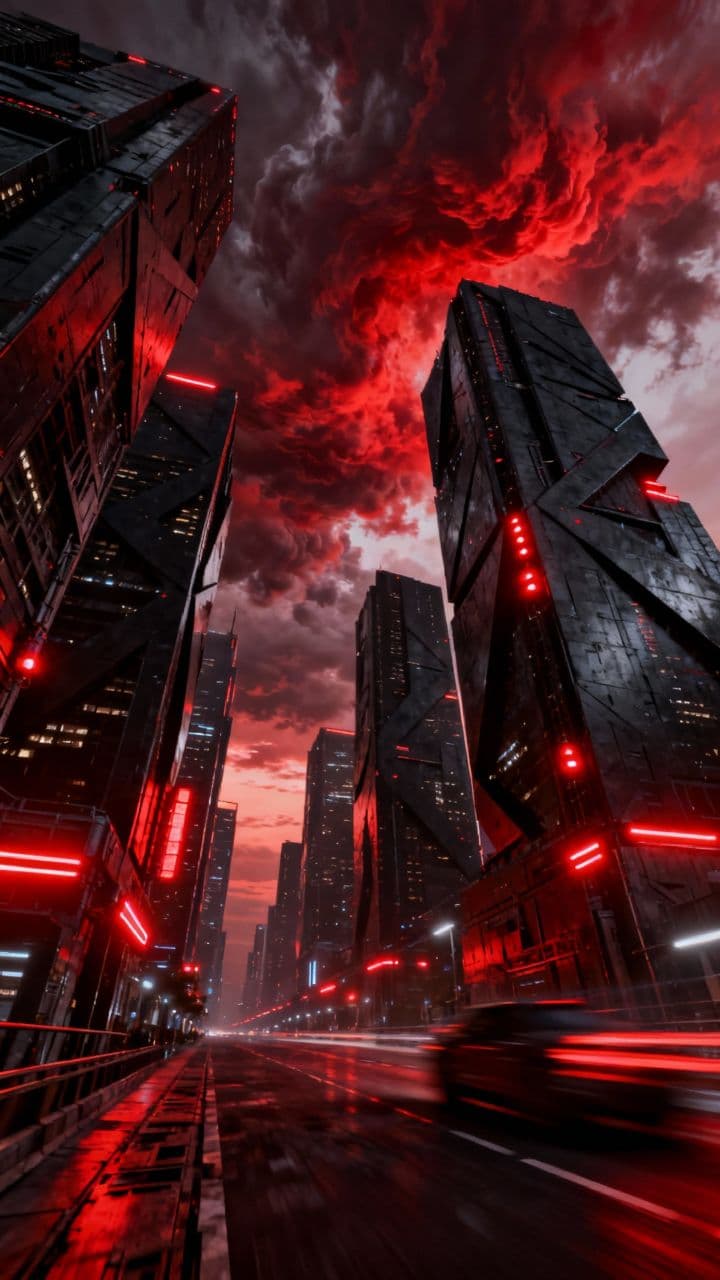 Red Cyberpunk Purge