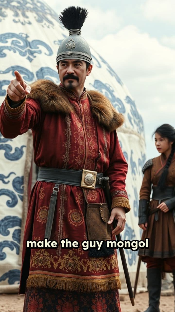 Mongol Khan Orders Mounted Soldiers