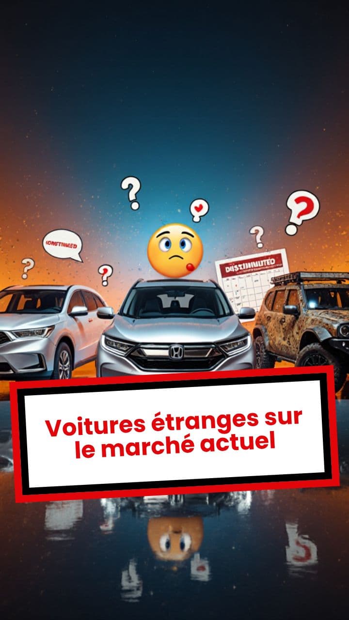 Voitures étranges sur le marché actuel