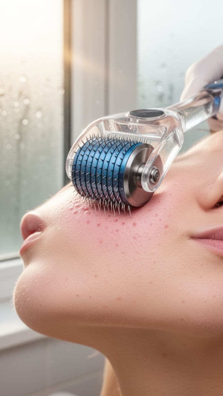 डर्मा रोलर से कोलेजन बढ़ाना