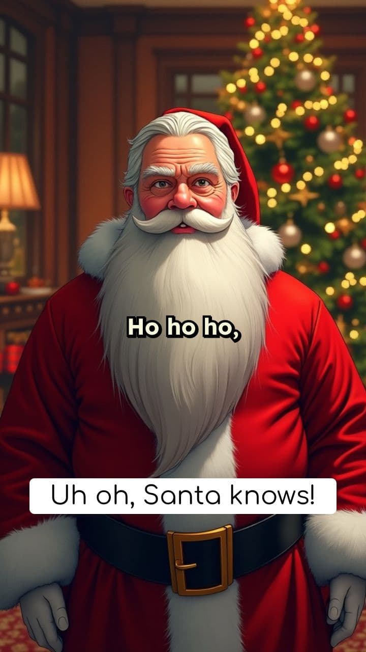 Santa's Stern but Loving Warning