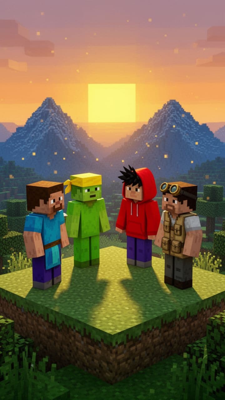 Наша команда: Майнкрафт и Роблокс