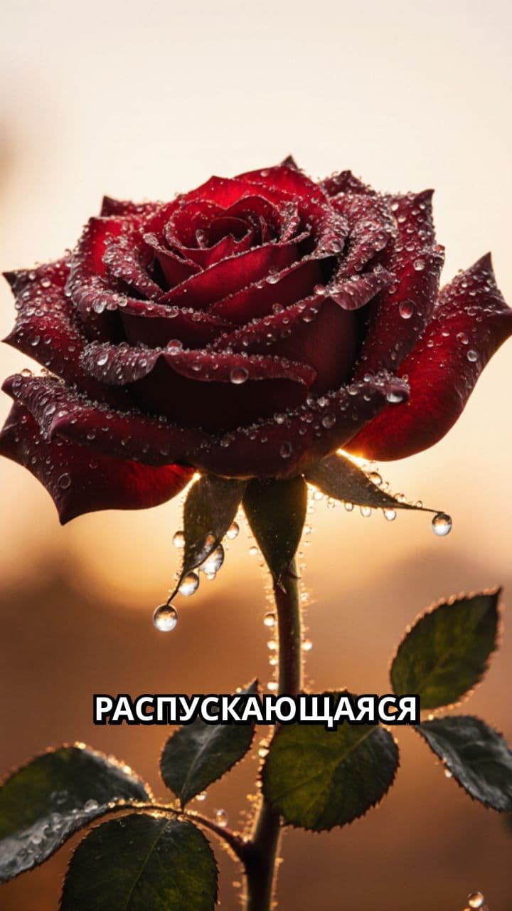 Роза на рассвете