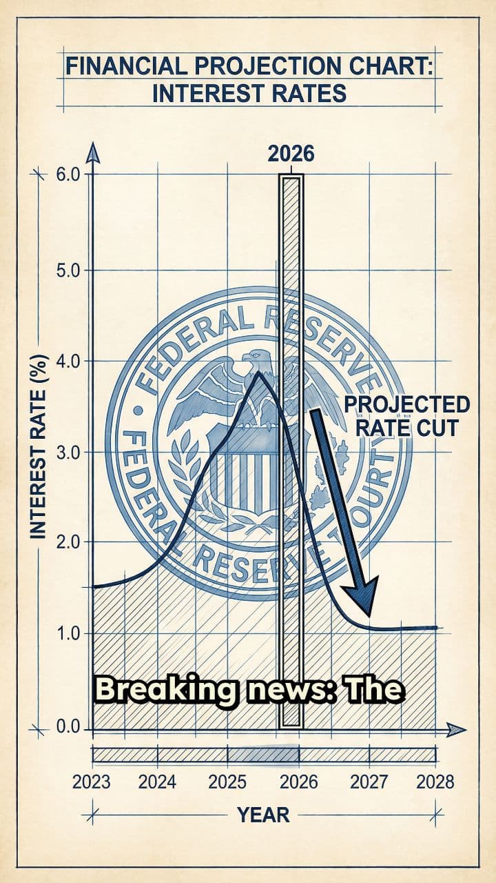 Fed Projects Rate Cut in 2026