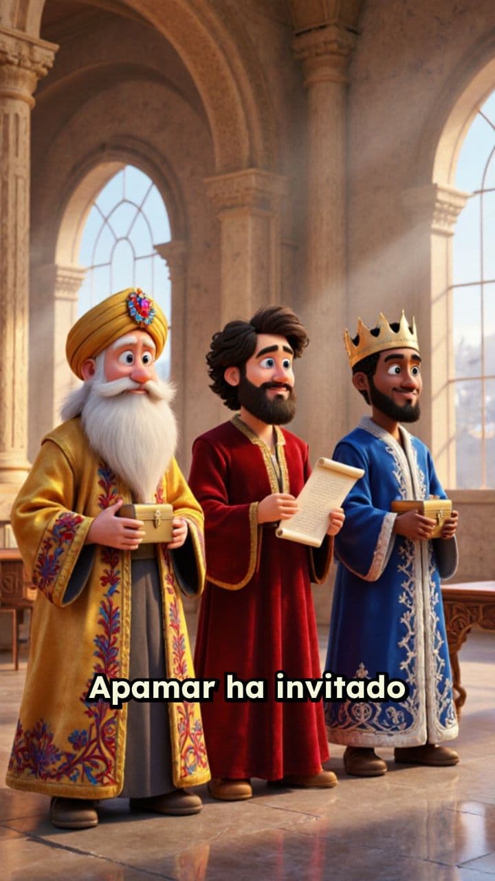 Visita de los Reyes Magos al cole