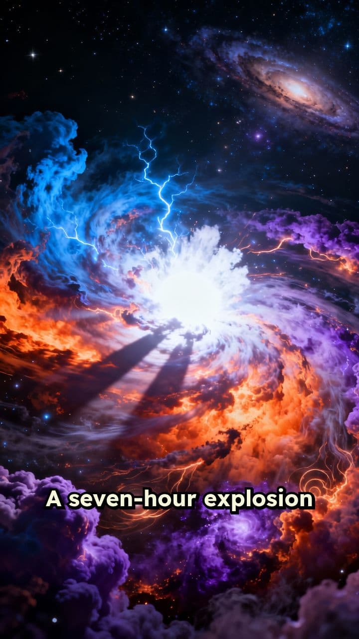 Record-Breaking Seven-Hour Gamma-Ray Burst