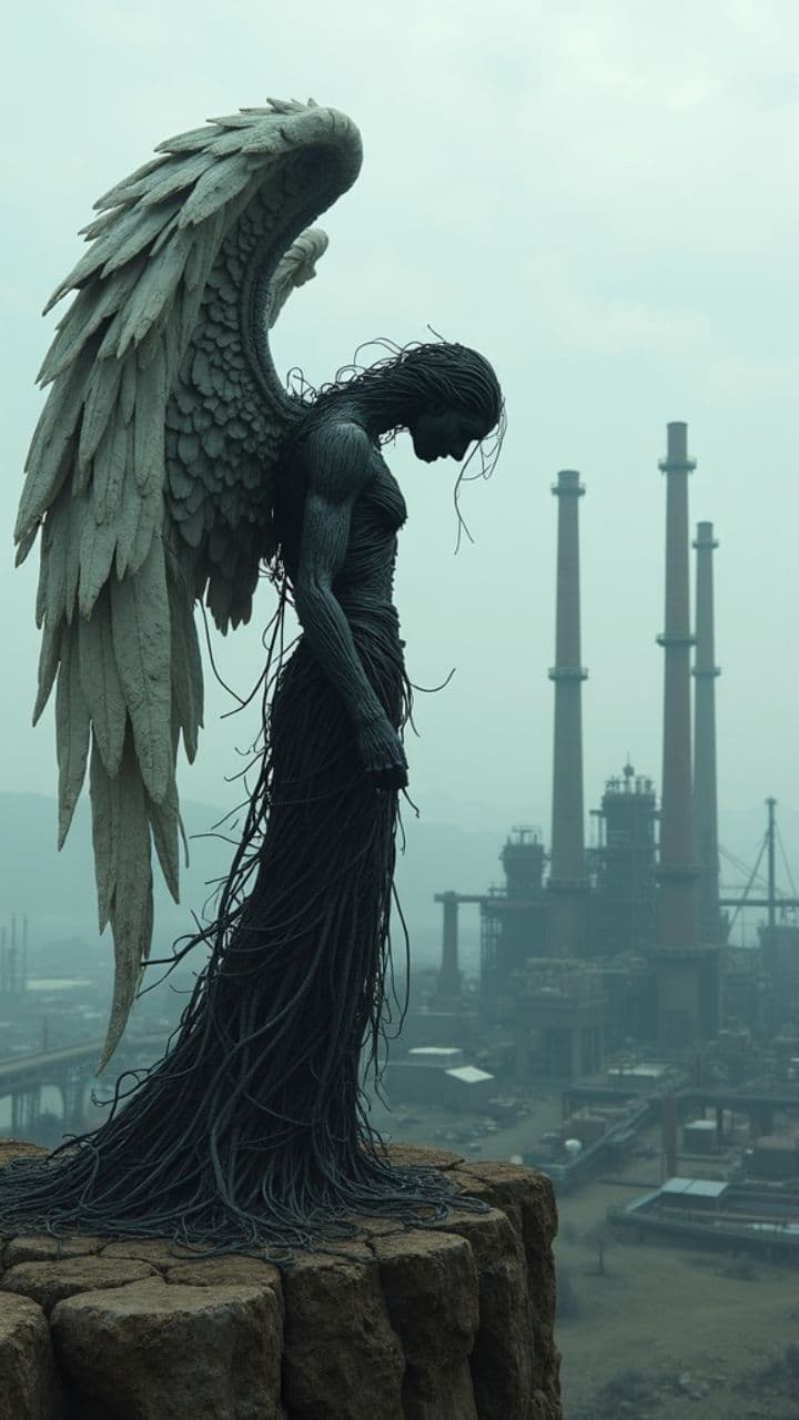 The Ash Angel's Gaze