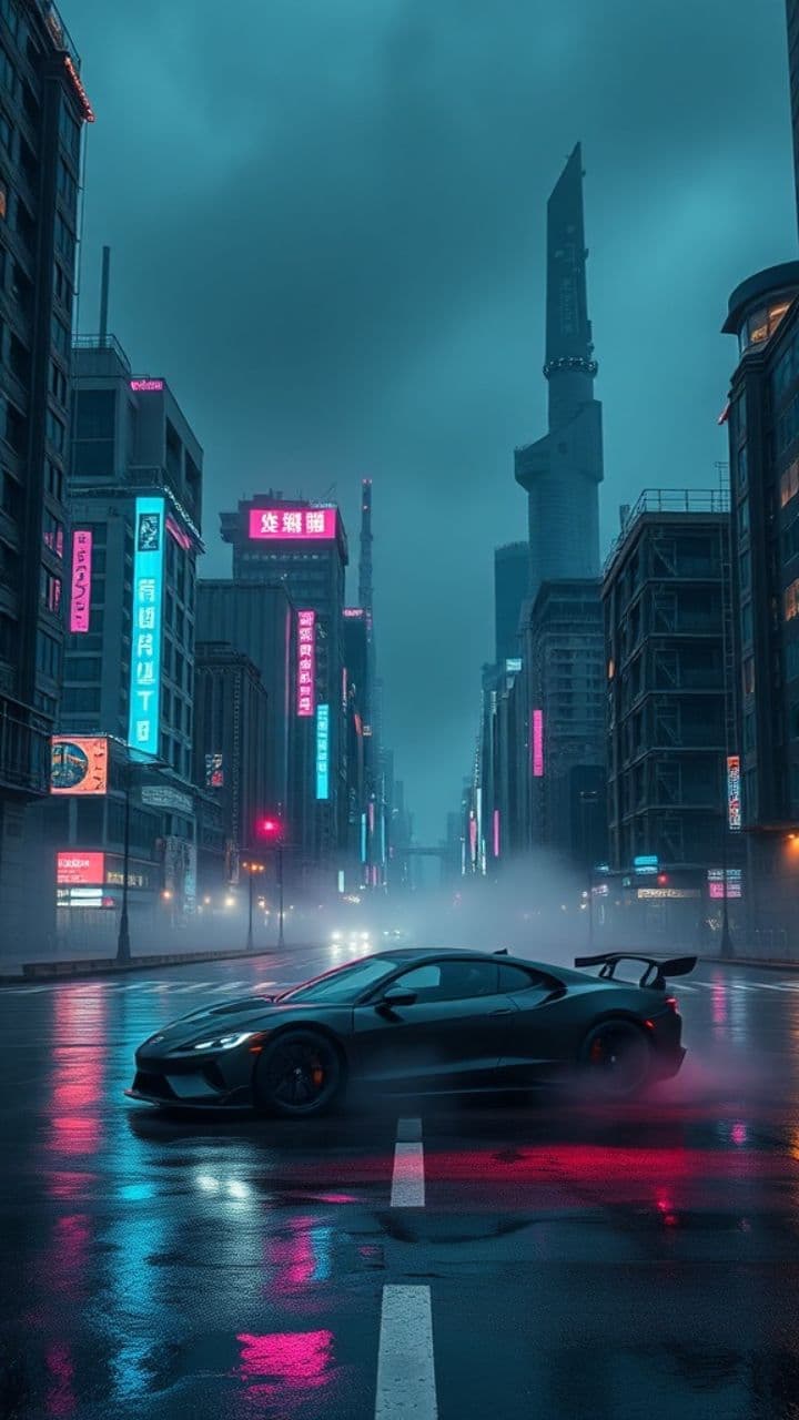 Blackout Burnout Neon Night