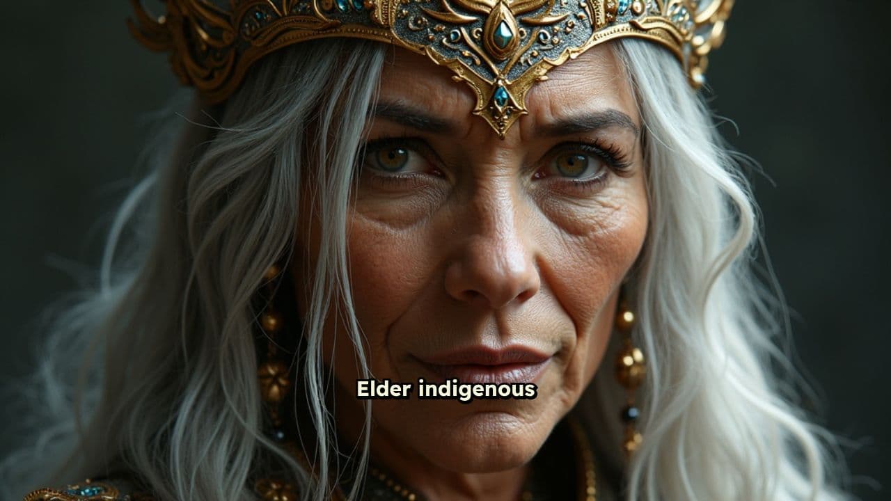 Mystical Elder in the Forest Night