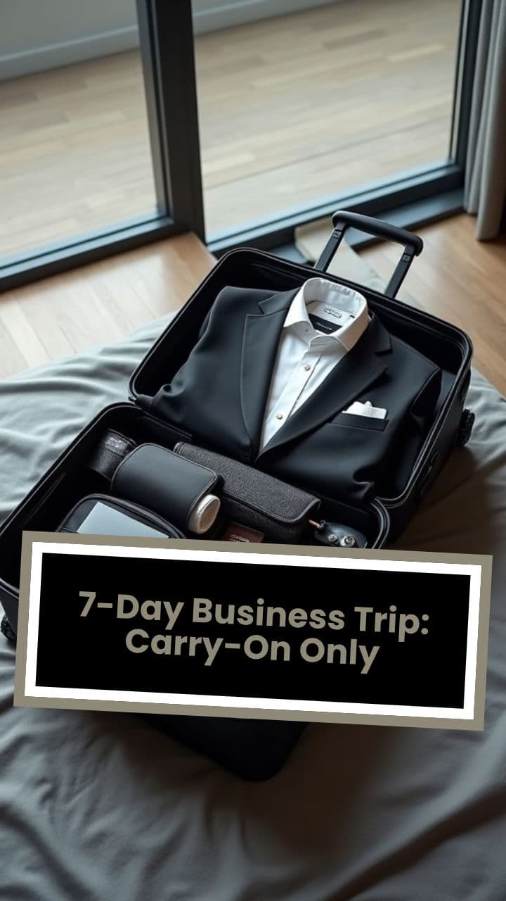 7-Day Business Trip: Carry-On Only