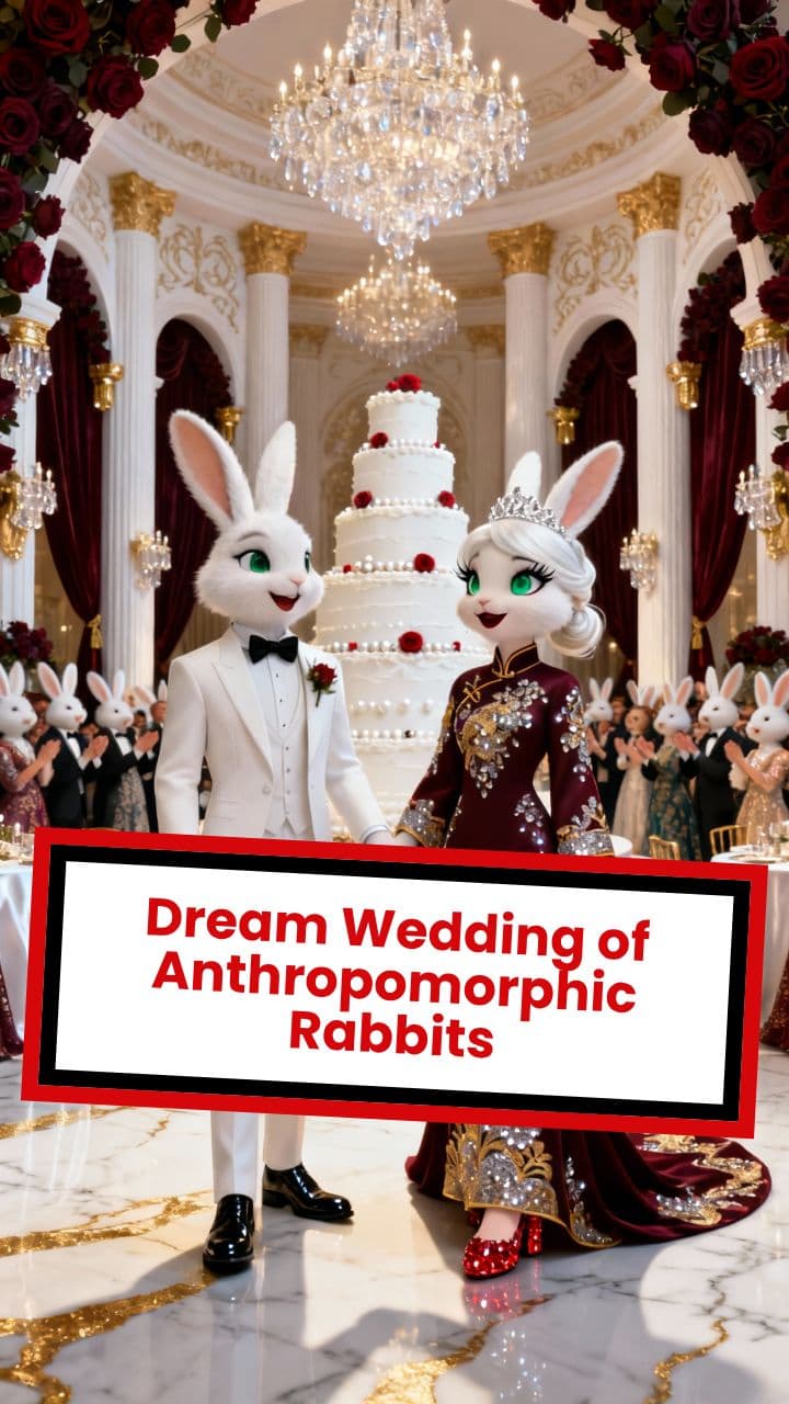 Dream Wedding of Anthropomorphic Rabbits