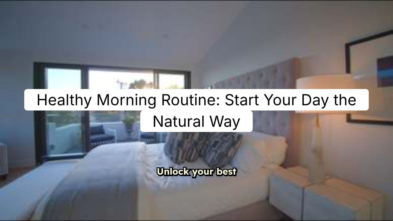 Healthy Morning Routine: Start Your Day the Natural Way