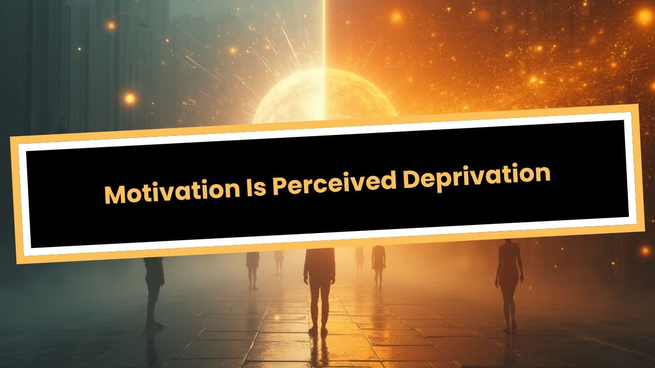 Motivation Is Perceived Deprivation