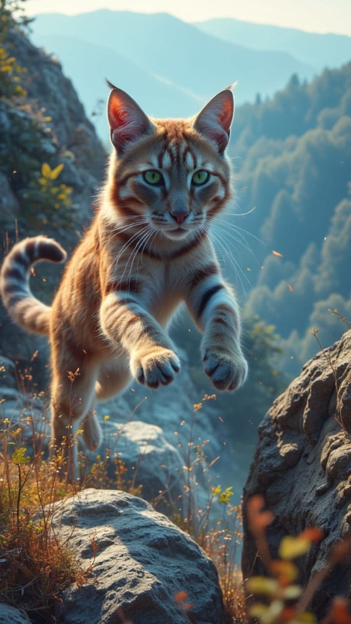 Mountain Cats' Wild Escape Adventure