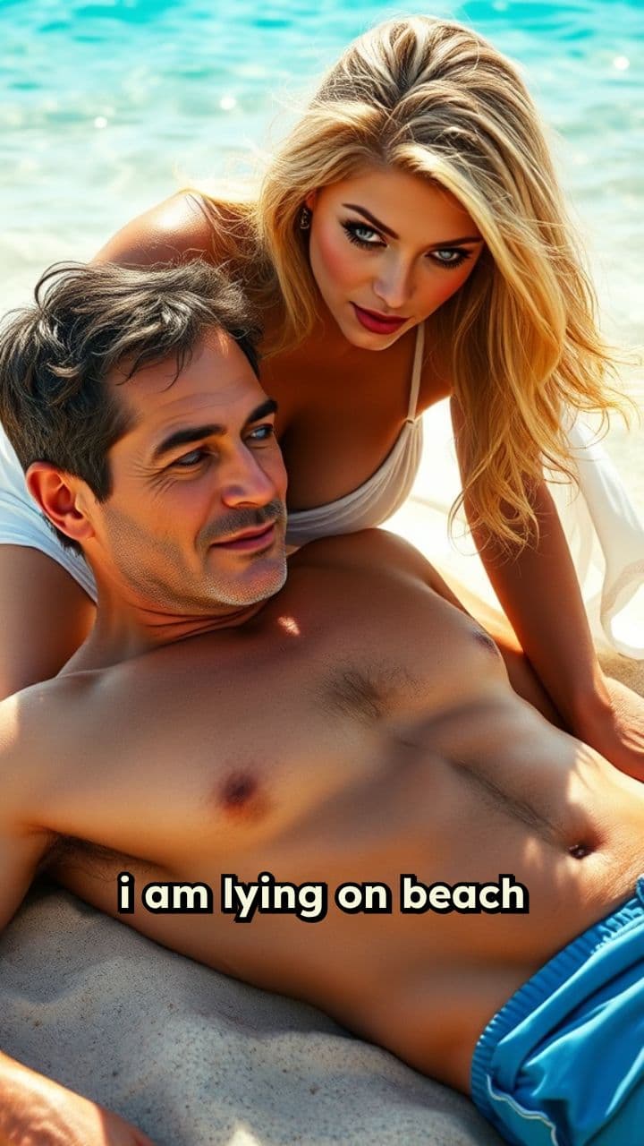 Beach Encounter with a Beautiful Woman