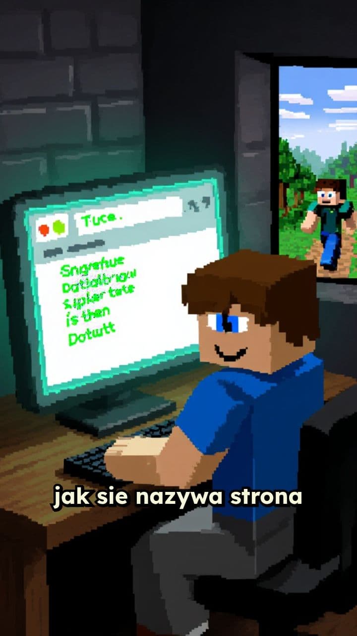 Filmik z Minecraftem z tekstem