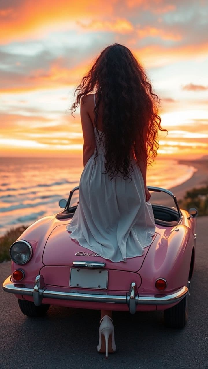 Dreamy Car Girl Aesthetic