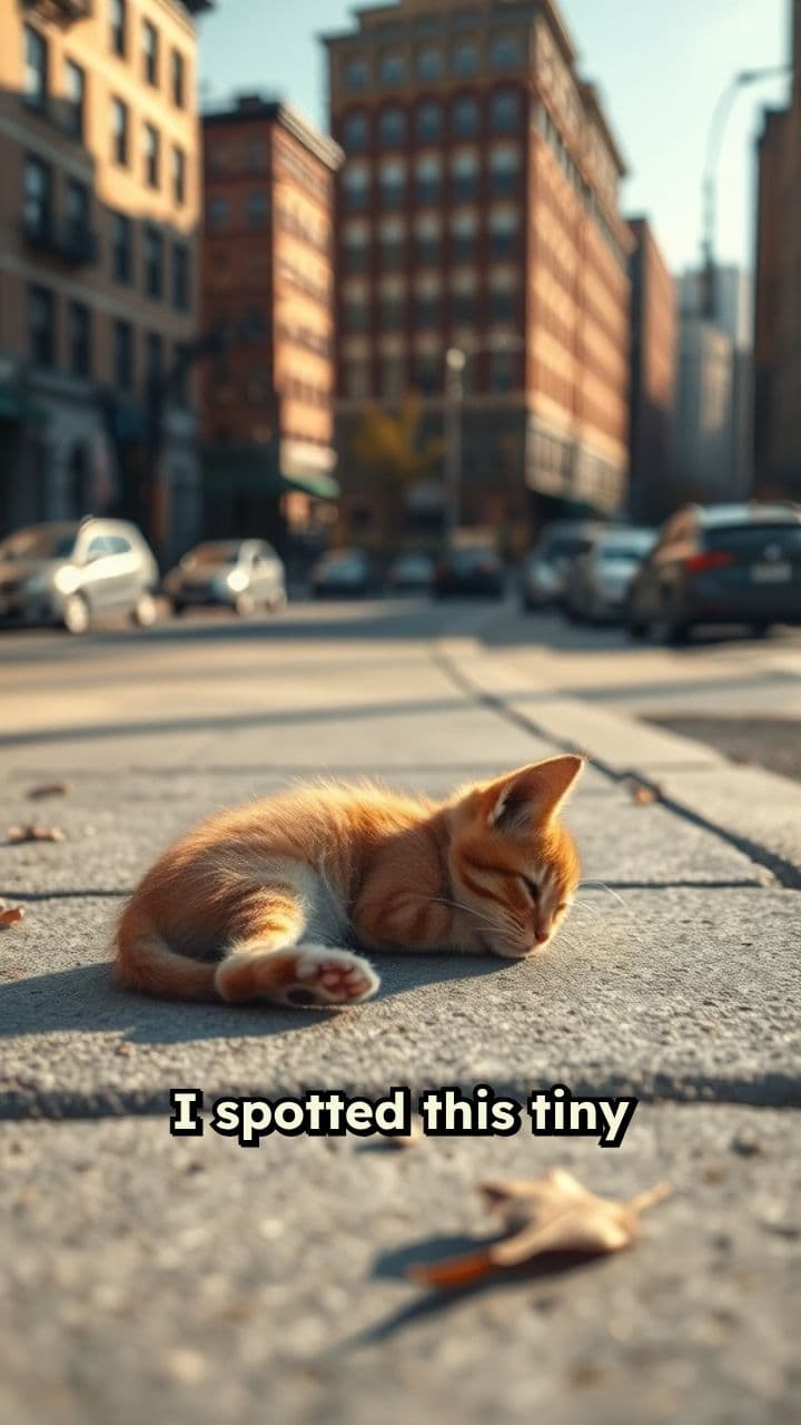 Saving a Kitten on the Sidewalk