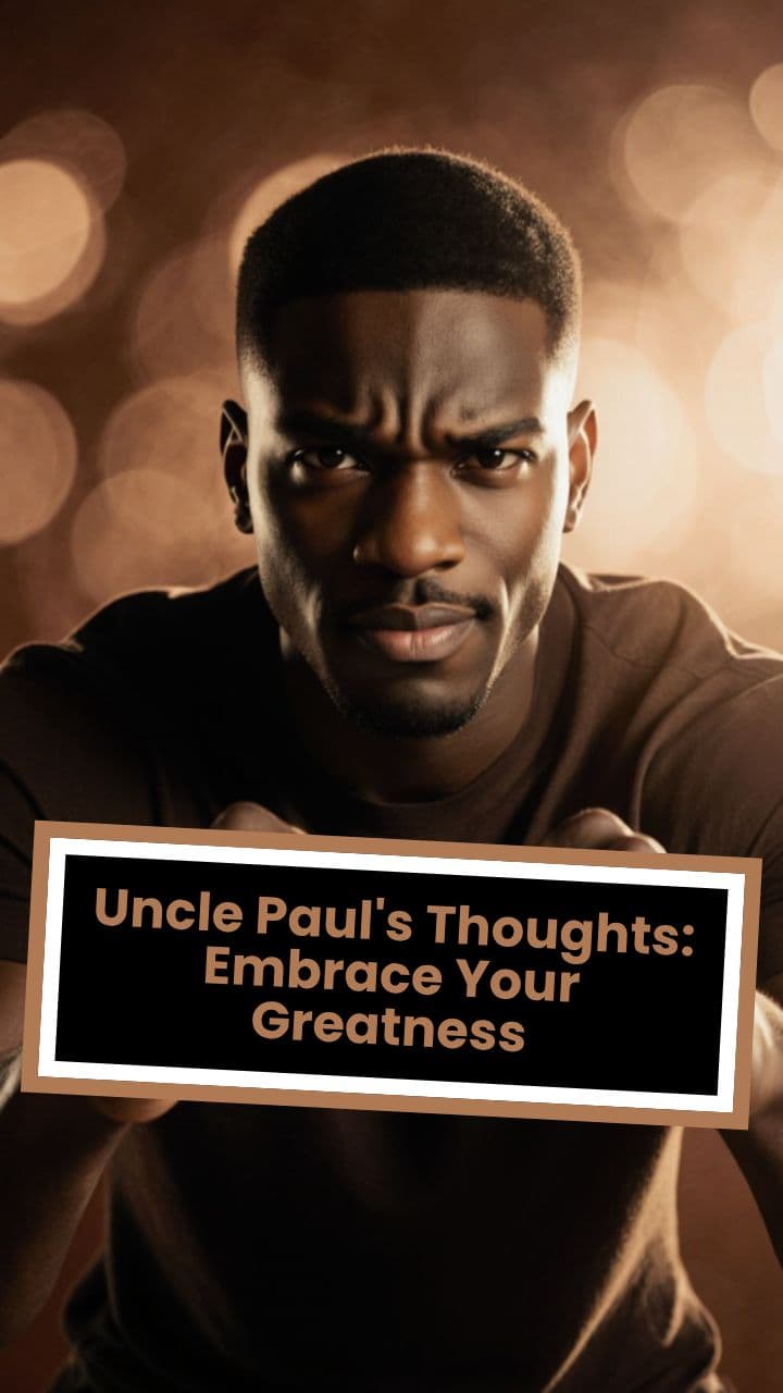 Uncle Paul's Thoughts: Embrace Your Greatness