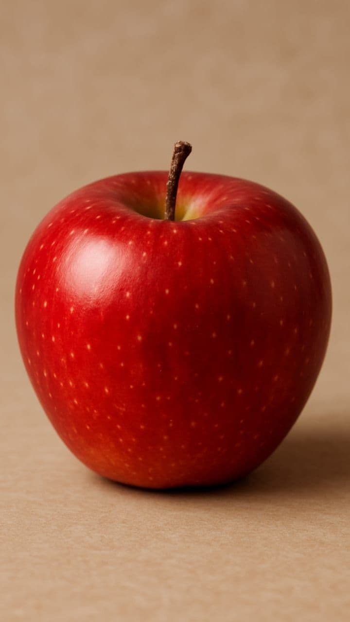 Red Apple Under Hydraulic Press