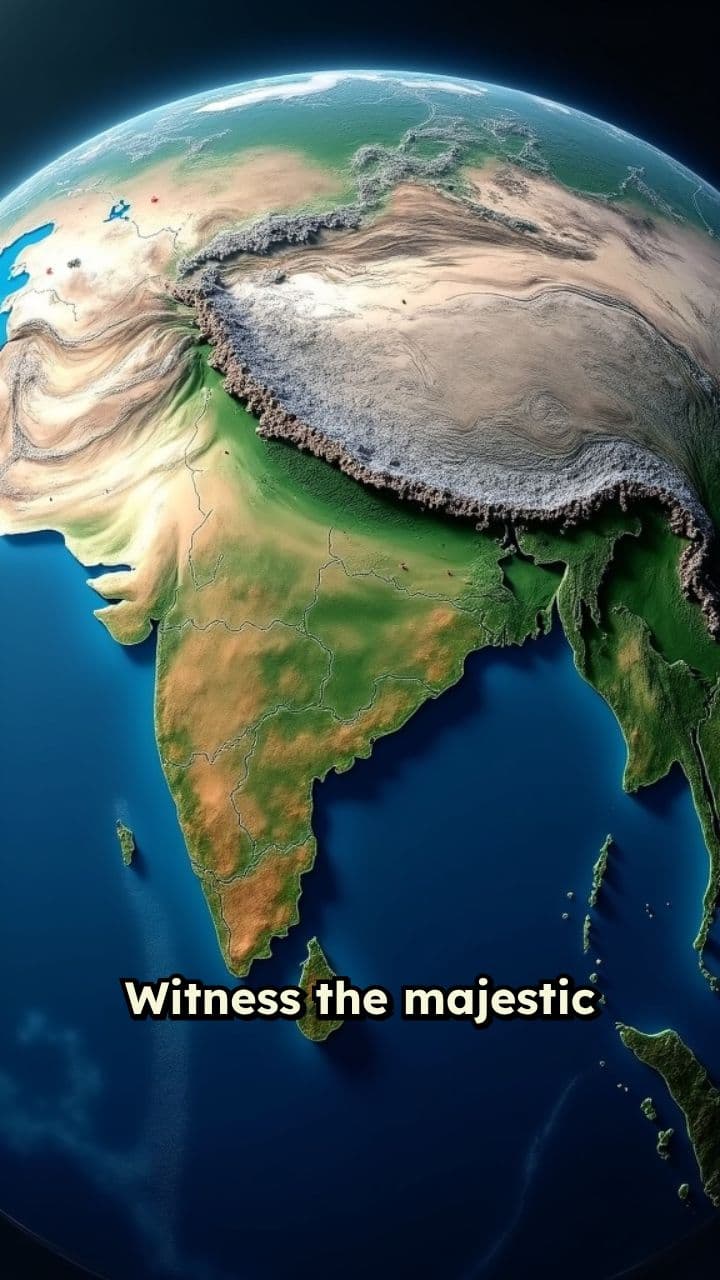 Indian Flag on Map Animation