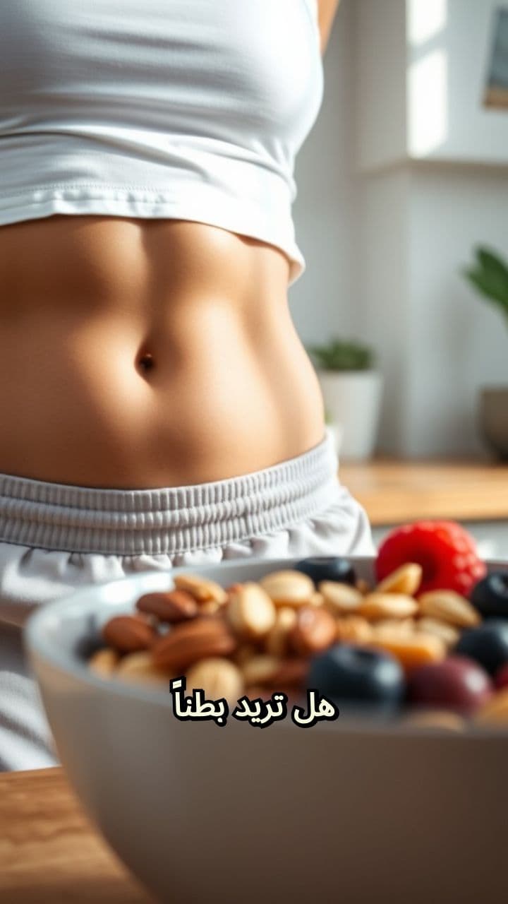 فطور صحي لبطن مسطح