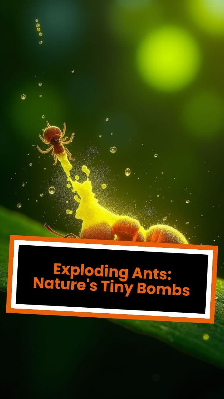 Exploding Ants: Nature's Tiny Bombs