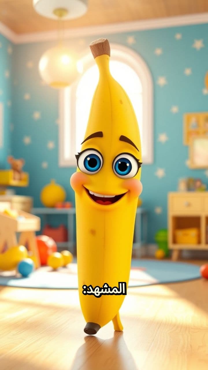 الموزة الراقصة تعلمك الكلمات والرقص