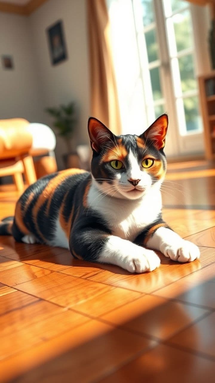 Gato Pinto Bailarín y Gata Blanca