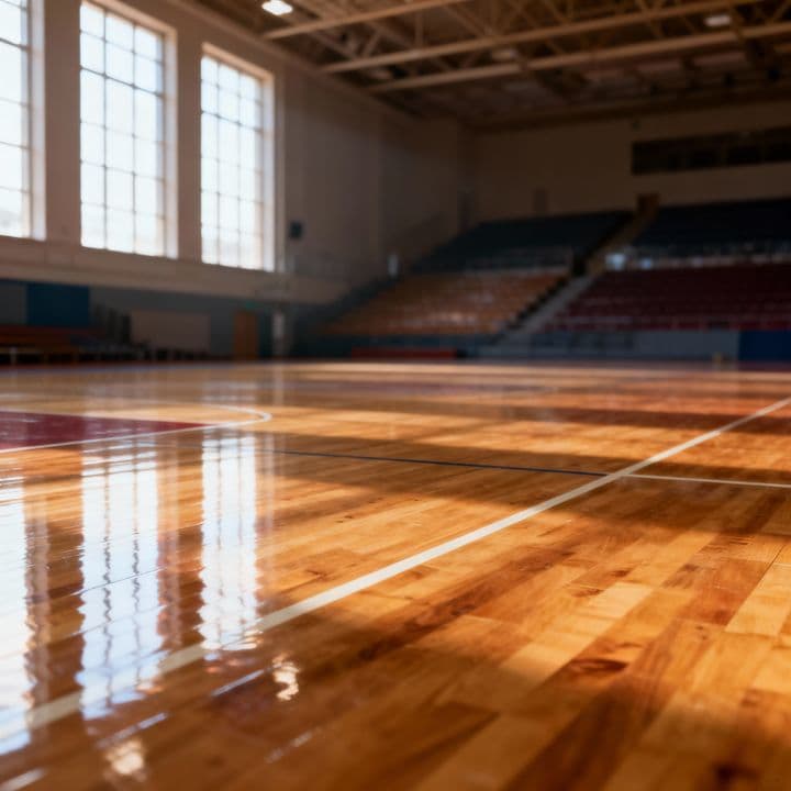 Gymnastic Performance Under Moonlight