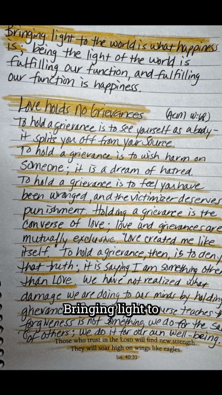 Happiness Through Forgiveness and Love