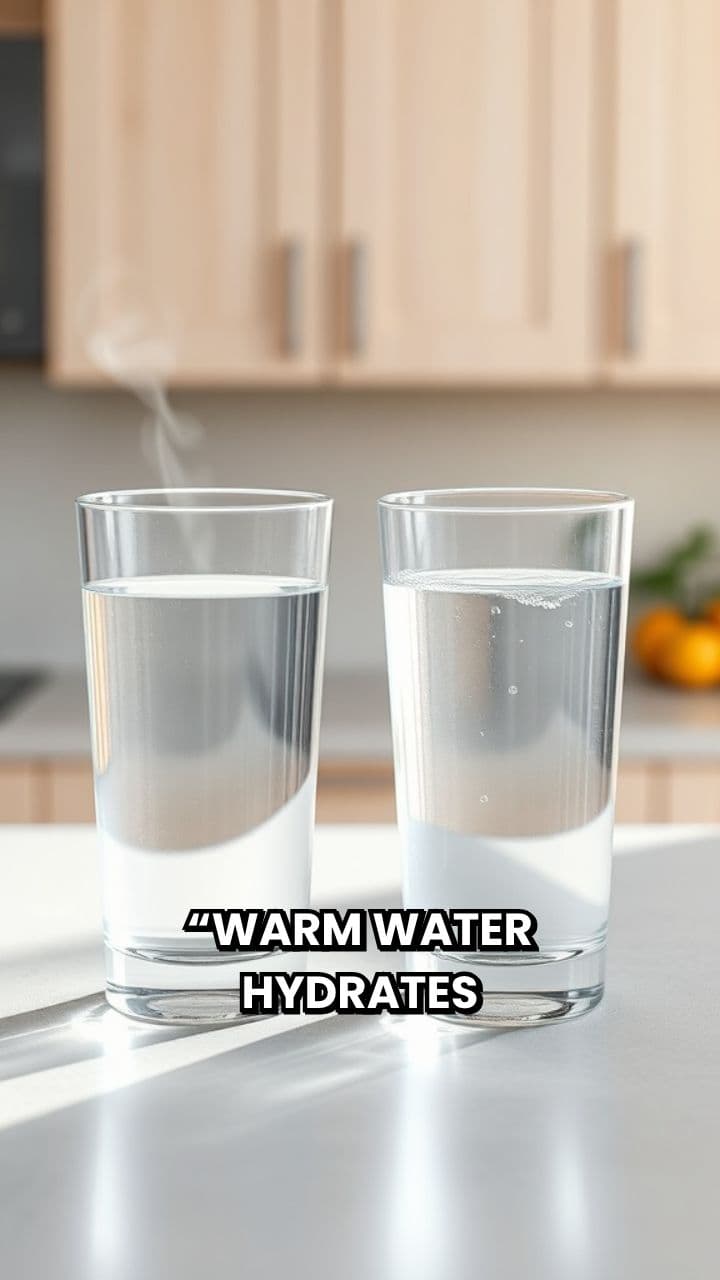 Warm Water for Faster Hydration