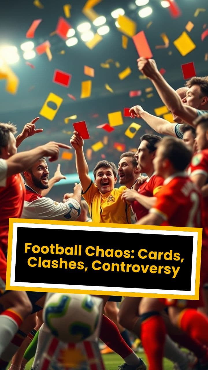 Football Chaos: Cards, Clashes, Controversy