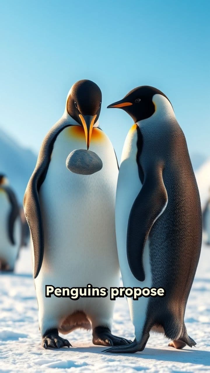 Penguin Proposals: Pebbles as Engagement Rings