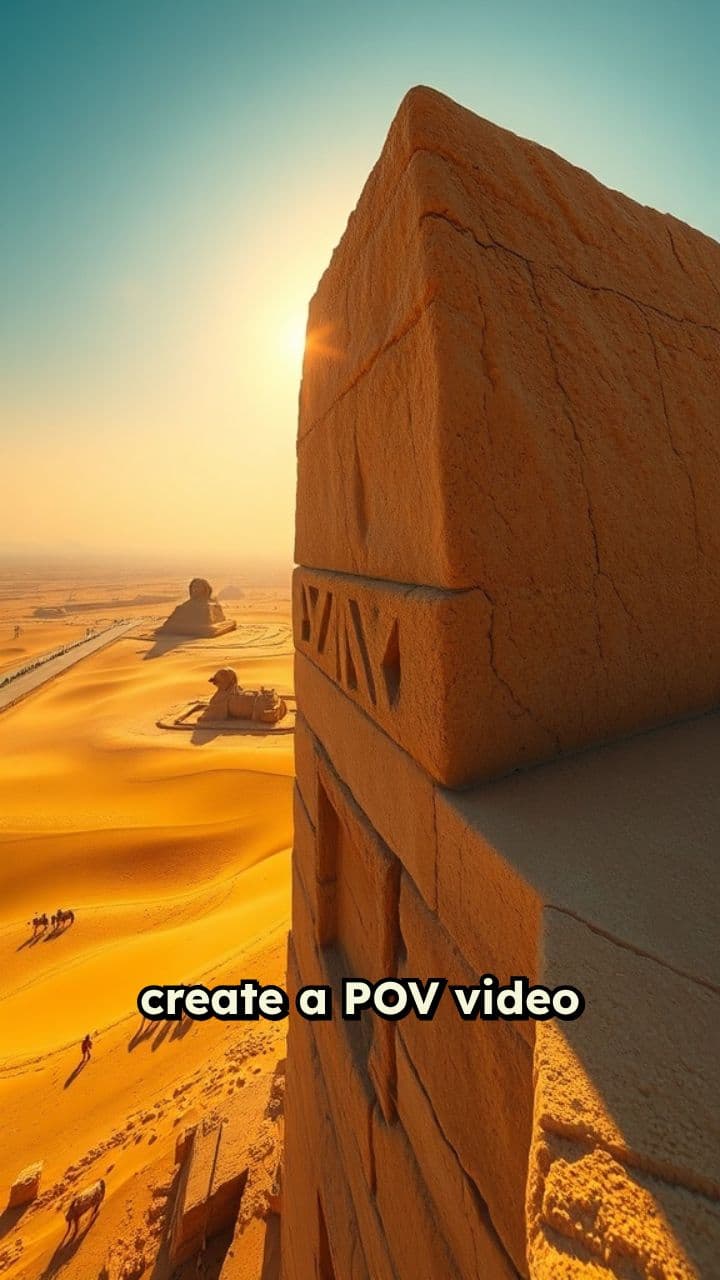 POV Walk Through Egypt’s Pyramids