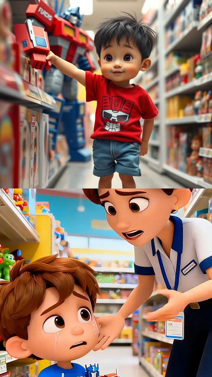 危险！小孩为了玩具竟爬上失控购物车