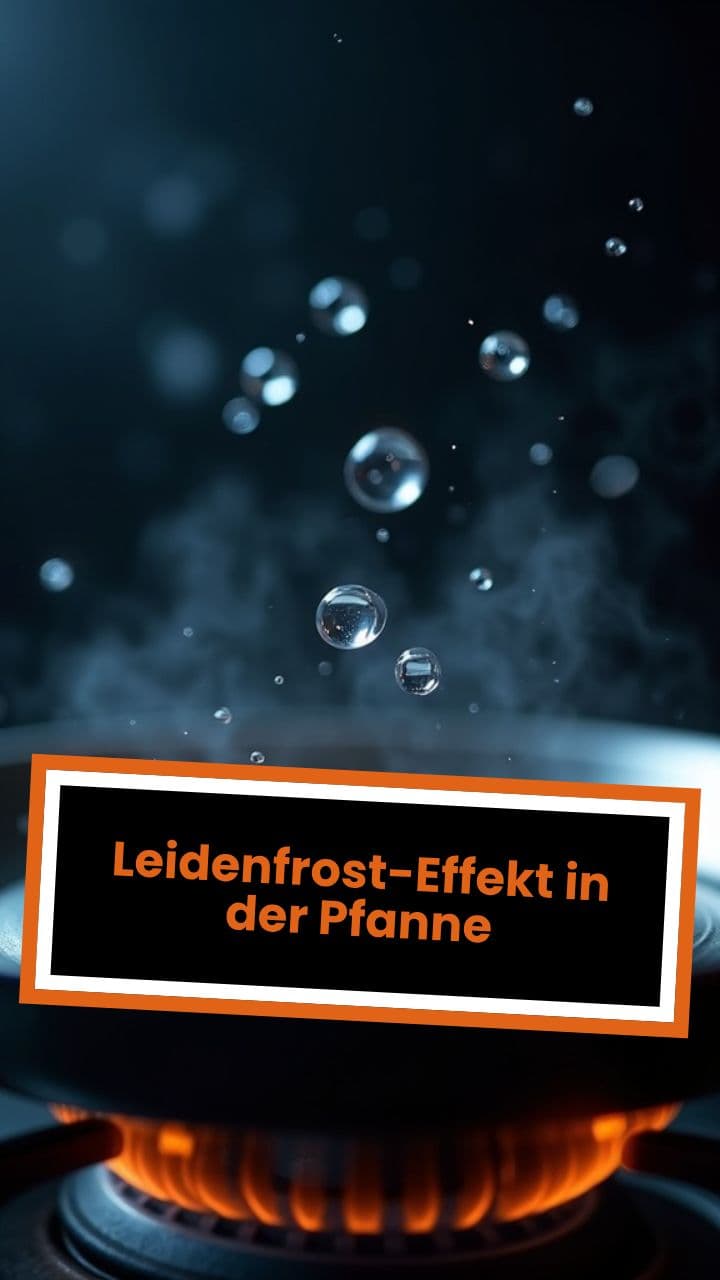 Leidenfrost-Effekt in der Pfanne