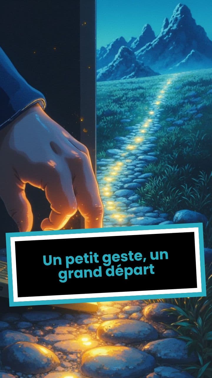 Un petit geste, un grand départ
