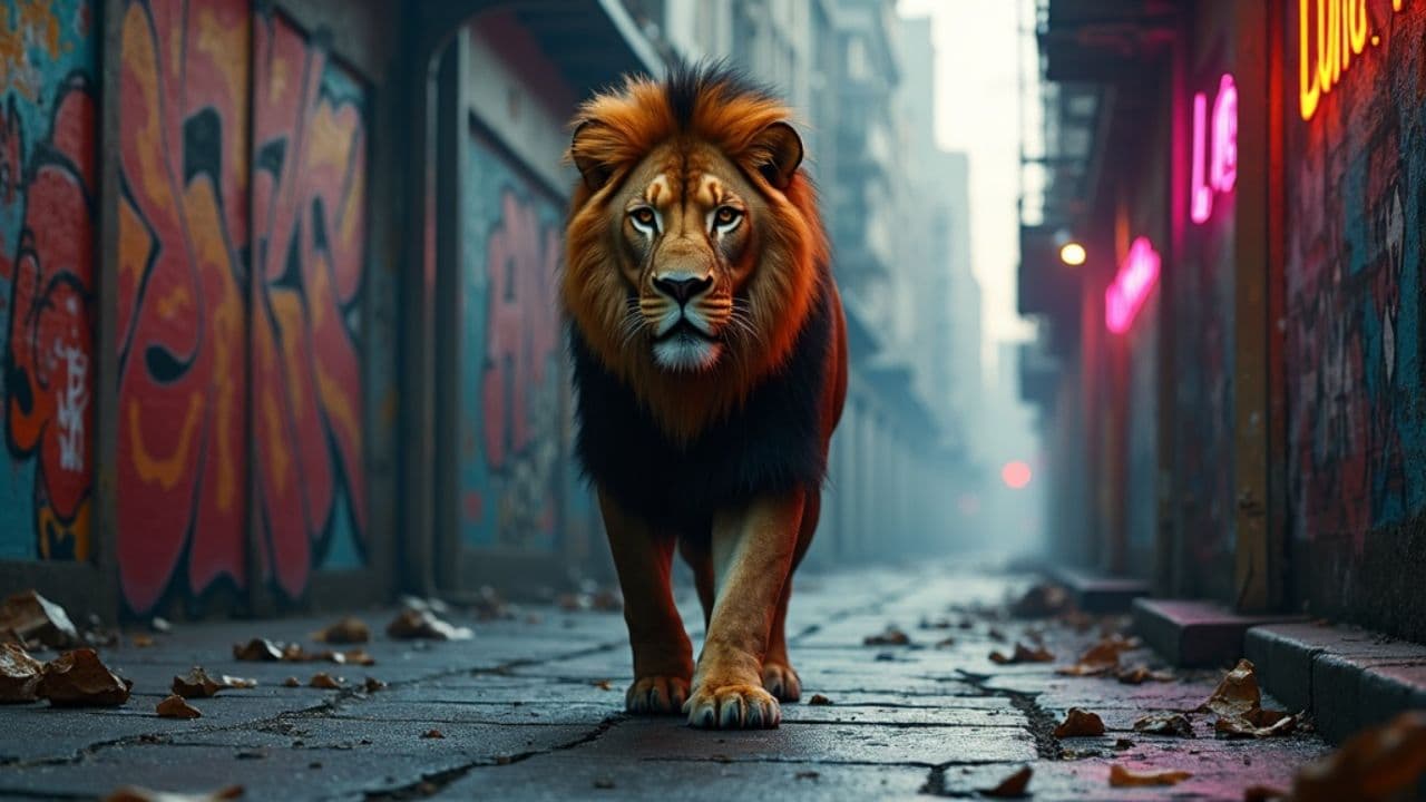 Urban Jungle Lion