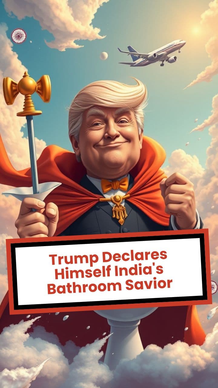 Trump Declares Himself India's Bathroom Savior