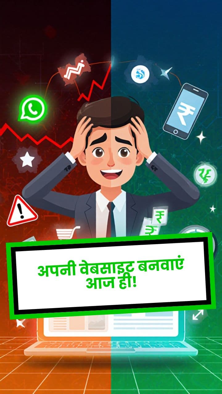 अपनी वेबसाइट बनवाएं आज ही!