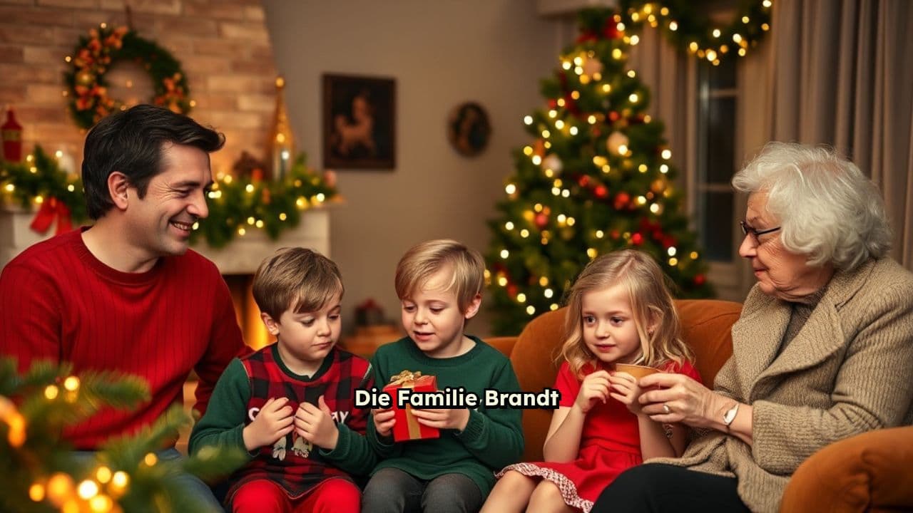Weihnachtsfeier im Garten nach Brand