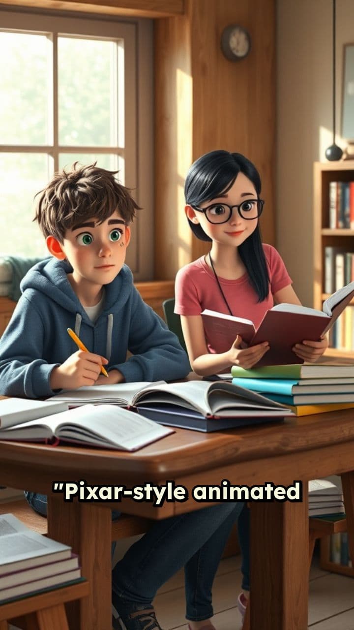 Amizade e Estudo em Animação