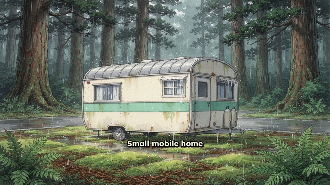 Rainy Morning by the Forest