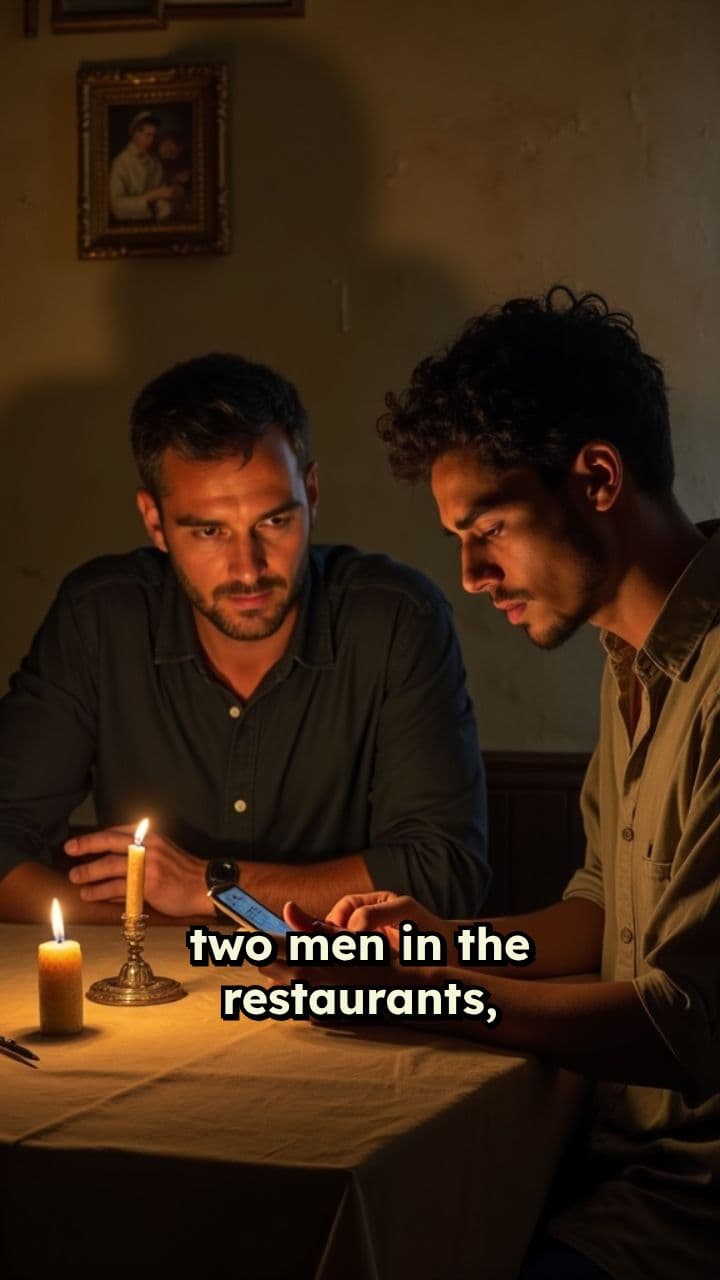 Smartphone Conversation in a Restaurant