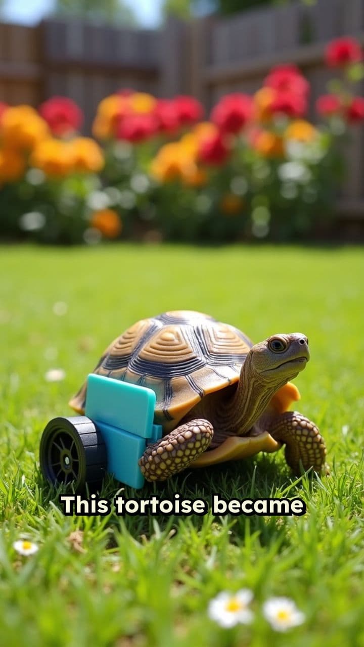 Bionic Wheel Gives Tortoise New Speed