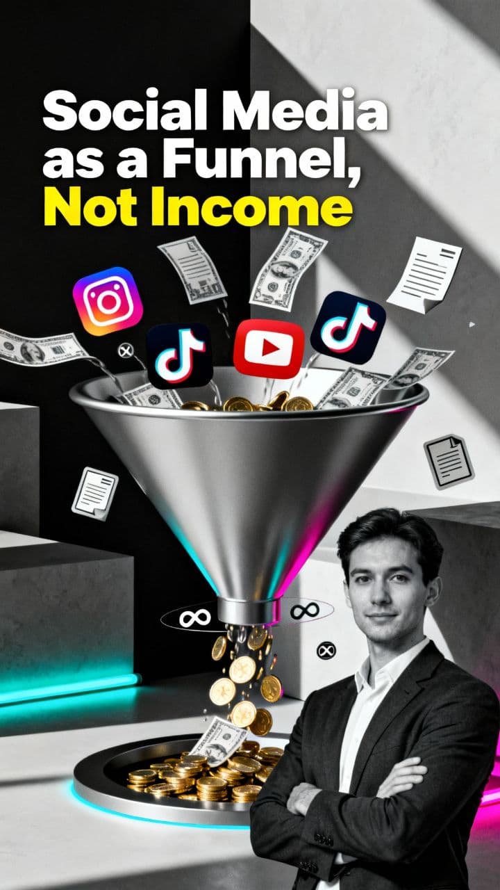 Social Media as a Funnel, Not Income