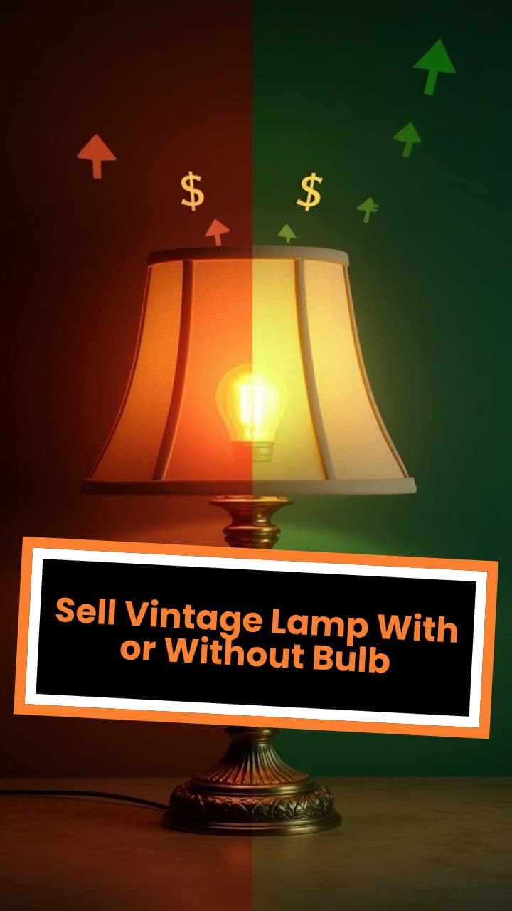 Sell Vintage Lamp With or Without Bulb
