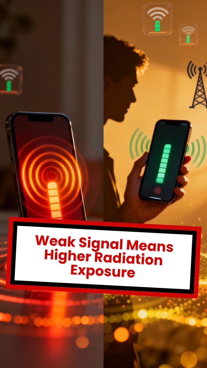 Weak Signal Means Higher Radiation Exposure